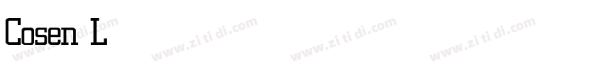 Cosen Light字体转换 Cosen Light字体转换